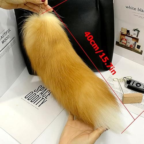 Valpeak Fox Ears and Tail Therian Tail Gear Wolf Ears for Kids Fluffy Therian Stuff Fox Costume for Girls Over 1 Years Old thumbnail 6