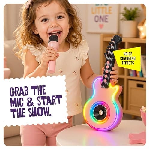 Karaoke Machine for Kids - Mini Toy Microphone for Girls - Gifts for Girl | Birthday Gift for 3 4 5 6 7 Year Old Girls - Little Girl Toys 3-5 Years - Girls Toys Age 6-8 - 4 Year Old Girl Birthday Gifts thumbnail 6