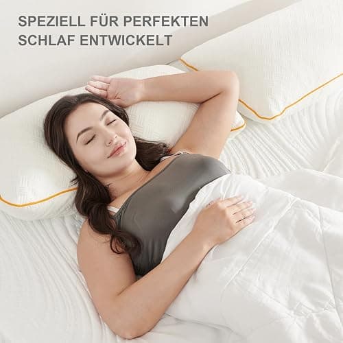 Twirest Kopfkissen 40x80cm（2er Set）, Memory Foam Kissen - gefülltes Schlafkissen, Höhenverstellbares Kopfkissen mit Reißverschluss, Abnehmbarer/Waschbarer Kopfkissenbezug thumbnail 4
