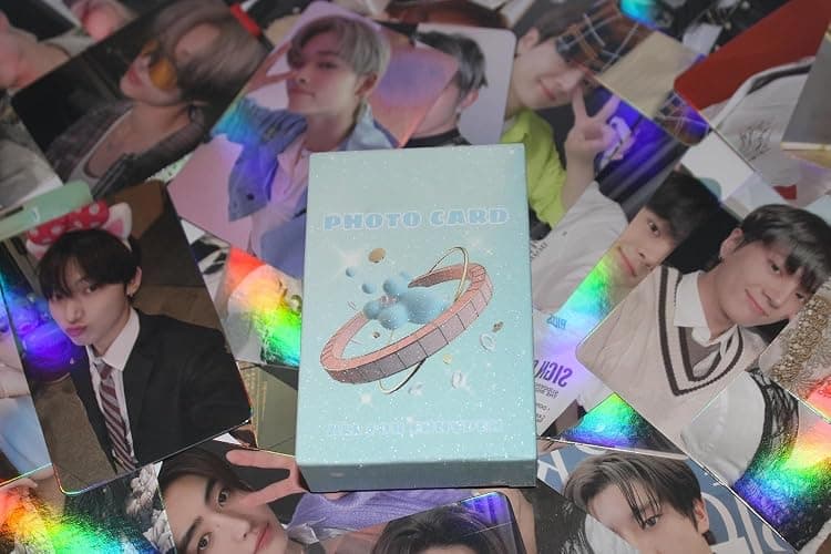 Yuto kpop Laser Photocard 55pcs Laser Card Kpop LOMO Cards Kpop Album Card lase message Postcard Gift for Fans Daugher thumbnail 2