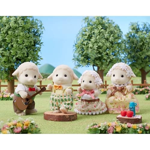 Calico Critters Sheep Family, Set of 4 Collectible Doll Figures thumbnail 3