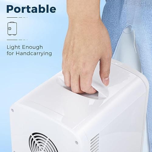 Antarctic Star Compact Refrigerator, Portable Mini Fridge, Skin Care 4L Capacity/6 Cans, for Bedroom, Car, Office & Dorm, Small Cooler for Cosmetics, Beverage and Food, White thumbnail 6
