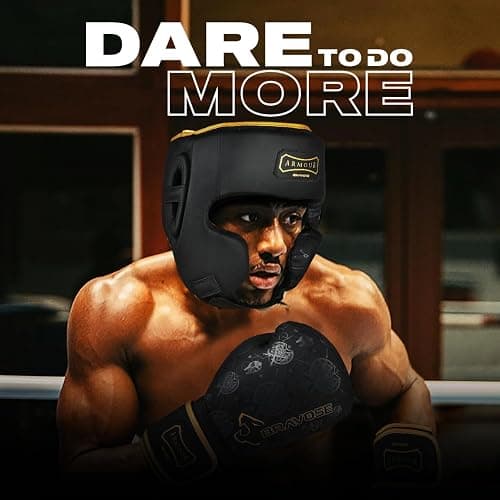 BRAVOSE Armour Boxing Headguard | Professional Strap Boxing, Training, Sparring & Martial Arts Headgear | Head Guard for Ear, Cheek, Face Protection | Helmet for MMA, Kickboxing, Taekwondo thumbnail 6