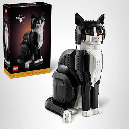LEGO Ideas Tuxedo Cat - Building Sets for Adults, Ages 18+ - DIY Crafts Kit for Home Decor, Living Room or Bedroom - Gift for Animal Lovers - 21349 thumbnail 7
