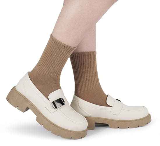 BomKinta Women Casual Calf Socks - Cute Cotton Crew Socks - Soft Above Ankle Sock 6 Pairs Size 5-10 thumbnail 6