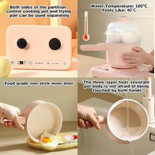 Cicicooie Mini Cooking Sets Real Kitchen for Food Making, Junior Easy Montessori Educational (Pink) thumbnail 4