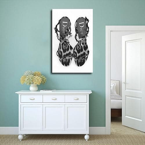 Dehub Black And White Luxury Poster for Home Office Decoration Chic Fashion Canvas Prints for Wall Aesthetic Perfect Gifts for Birthday Party Unframe-style 08x12inch(20x30cm) thumbnail 4