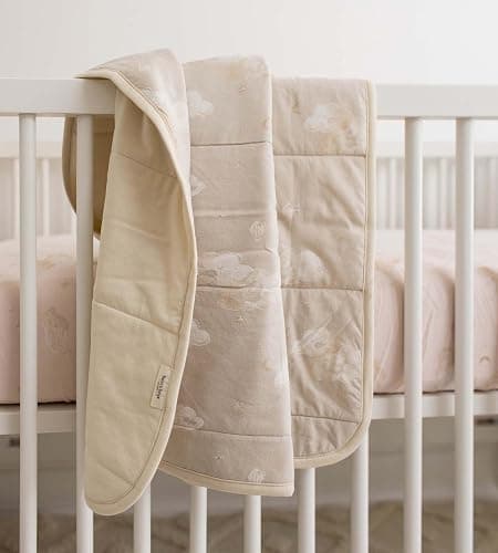 Burt's Bees Baby Reversible Blanket, Nursery, Stroller & Tummy-Time Organic Jersey Cotton Quilted Infant & Toddler Bedding thumbnail 5