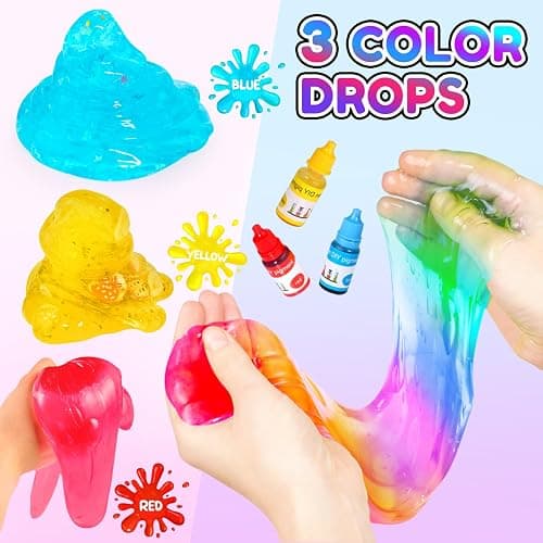 Trubic 46PCS Slime Boba Tea Making Kit for Girls ages 8-12, DIY Pretend Play Food Toys, Bubble Tea Cups/Bag/Clear Slime/Add-ins, Making Miniature Food, Christmas Party Favors Gift for Kids 6 7 9 10 11 thumbnail 5
