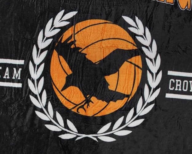Haikyuu Manga Anime Blanket Haikyu Karasuno High Team Crows Plush Fuzzy Soft Throw Blanket thumbnail 3