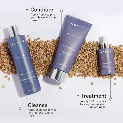 MONAT IR Clinical System – Complete Hair Care Restoration Kit with Thickening Shampoo, Conditioner & Thinning Defense Serum – Strengthens, Protects, & Revives Hair for Thicker, Fuller-Looking Results thumbnail 8