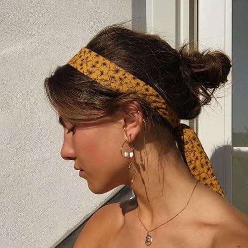 THENEXTLOVE Soft Cotton Viscose Bandana 22''x22'' for Women and Men Multi-purpose Headband Hair Scarf Handkerchief as Gifts thumbnail 3