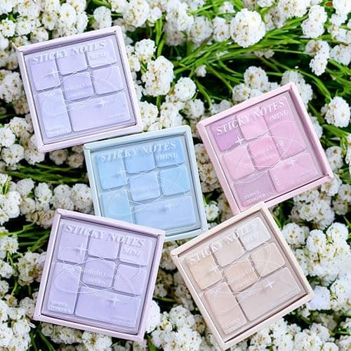 420PCS Colorful Small Sticky Notes 2 Pack Sticky Pads Removable Easy to Post for Home,Office, Notebooks(Beige) thumbnail 2
