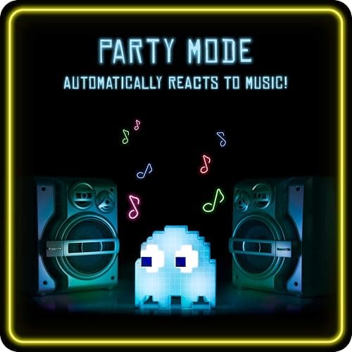 Pac-Man Ghost Light with Color Phasing Modes, Colors Change to Music, USB Powered thumbnail 8