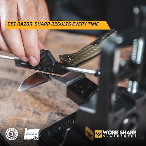 Work Sharp Precision Adjust Elite Knife Sharpener - Fixed Angle Sharpening System for Kitchen & Pocket Knives - Professional Guided Knife Sharpening Tool thumbnail 4