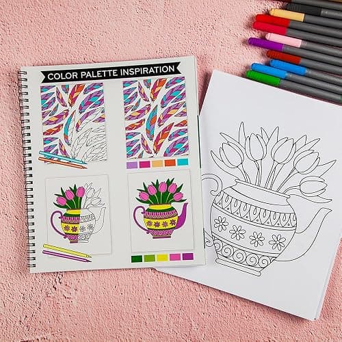 Large Print Easy Color & Frame - Calm (Stress Free Coloring Book) thumbnail 6