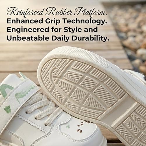 Cute Cartoon Platform White Shoes Women Non Slip Kawaii Commuter Sneakers thumbnail 6