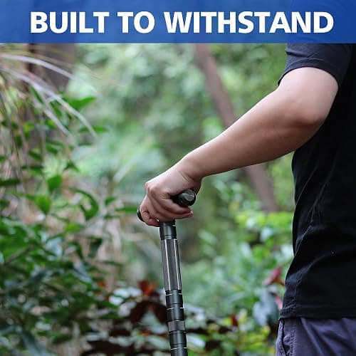 aiGear Tactical Stick Hiking Walking Staff - Trekking Poles Tactical Staff Adjustable Hiking Stick Gear for Outdoor Survival Camping Hiking thumbnail 4