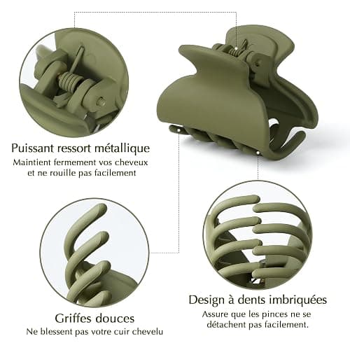 10 Pièces 4 cm Pince Cheveux, Simplicité Française Pince a Cheveux Matte Mini Pince Cheveux, Design et Léger Pour Coiffure au Quotidien, Convient aux Femmes et aux Filles, Multi Couleurs thumbnail 7
