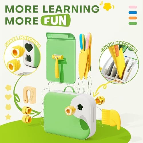 Toddler Cooking Set with Storage Box-Kids Kitchen Set,Safe PP Material Montessori Kitchen Tools for Real Cooking,Dishwasher Safe,Fun Bird-Shaped Organizer Toddler Knife Set thumbnail 4