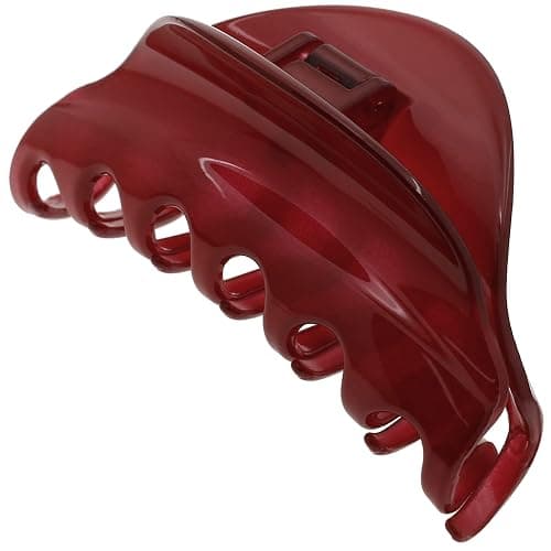 Camila Paris CP2529 French Hair Clip for Women for Thick Hair for Long Curly Wavy Hair, Red, Girls Hair Claw Clips Jaw Styling Hair Accessories for Women, Strong Hold No Slip Grip, Made in France - Image 1