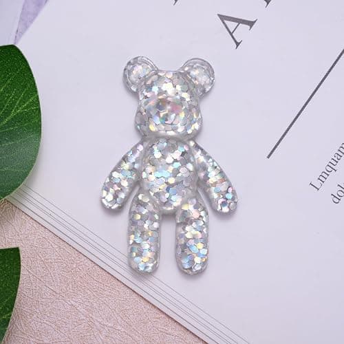 Pocket Bear Hug Anxiety Relief, Mental Health Positivity, Autism Fidget, Stress Relief for Her, Comforting Back to School Gift - White thumbnail 2