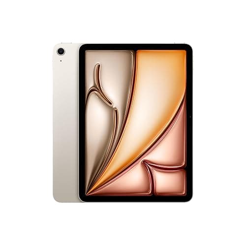 Apple iPad Air 11-inch (M2): Built for Apple Intelligence, Liquid Retina Display, 256GB, 12MP Front/Back Camera, Wi-Fi 6E, Touch ID, All-Day Battery Life — Starlight - Image 1