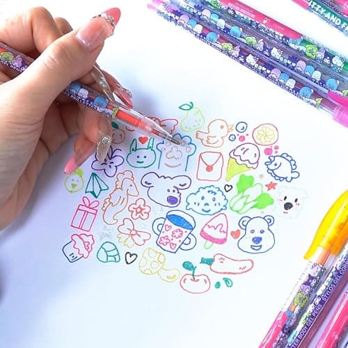 Hello Kitty and Friends 16 Piece Glitter Pen Body Art Set, Glittery and Bright Colors, Ages 3 by Townley Girl thumbnail 6