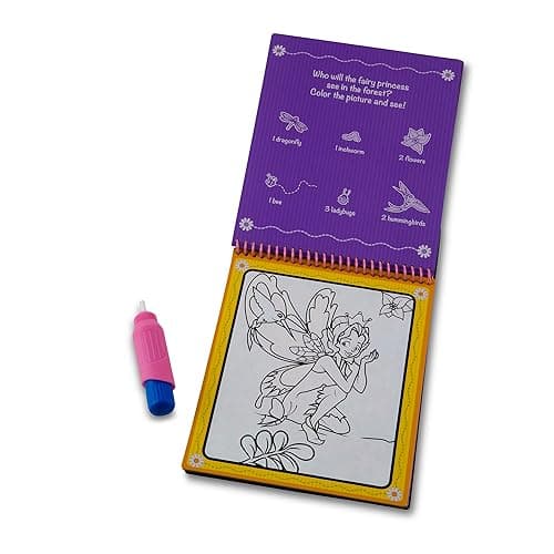 Melissa & Doug On the Go Water Wow! Reusable Water-Reveal Activity Pad - Fairy Tale - Imagine Ink Coloring Book, Stocking Stuffers, Coloring Books For Kids Ages 3+, Travel Toys For Toddlers - English Only Packaging thumbnail 5