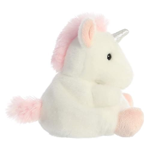 Aurora® Adorable Palm Pals™ Sassy Unicorn™ Stuffed Animal - Fun Collectible Plush for Kids and Adult Collectors - Perfect for Decorating Rooms and Birthday Gifts - White 4.5 Inches thumbnail 3