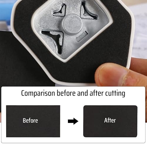 MyArTool 3 Way Corner Rounder Punch, 4mm, 7mm, 10mm 3 in 1 Corner Cutter for Card Making, Laminate, Cardstock, Scrapbooking and Paper Crafts, Business Cards thumbnail 3