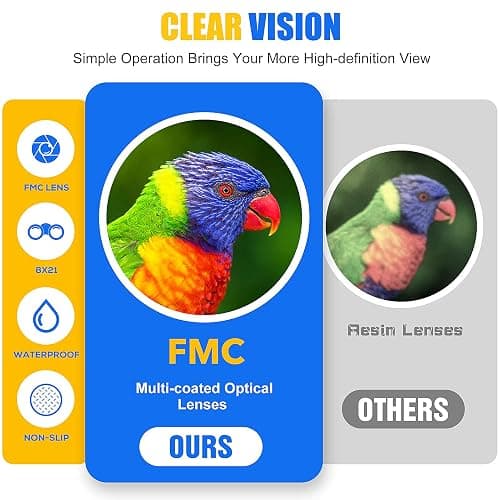 LET'S GO! Binocular for Kids, Compact High Resolution Shockproof Binoculars thumbnail 5