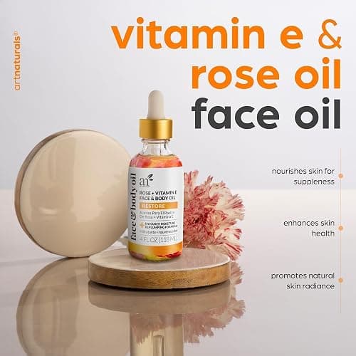 ArtNaturals Face & Body Vitamin E Bio Oil 4.0oz + Gua Sha Facial Tools Set - Organic Moisturizer Skincare for Scars, Stretch Mark, Cellulite & Nails - Great Massage oil for Massaging Joint & Muscle thumbnail 2