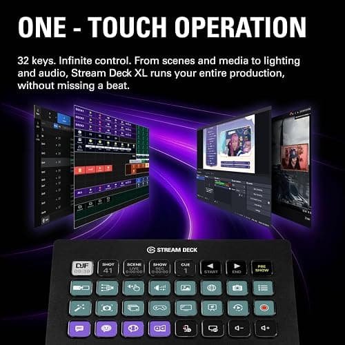 Elgato Stream Deck XL – Advanced Studio Controller, 32 macro keys, trigger actions in apps and software like OBS, Twitch, ​YouTube and more, works with Mac and PC thumbnail 4