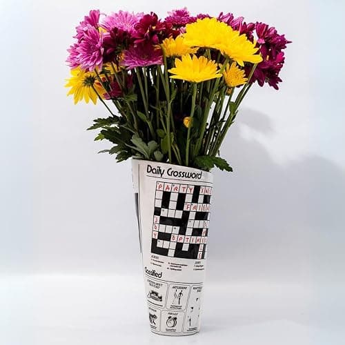 ban.do Vintage Inspired Newspaper Vase, Retro Ceramic Shelf Decor, Unique/Novelty/Eclectic Flower Vase, Newspaper thumbnail 8