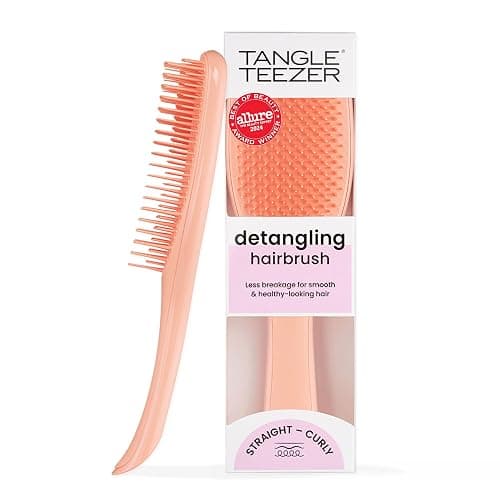 Tangle Teezer Ultimate Detangler Brush for Wet & Dry Hair, Eliminates Knots & Reduces Breakage for All Hair Types, Amazon Exclusive Apricot - Image 1
