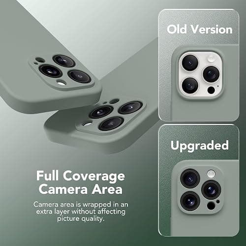 SuydanBox Magnetic for iPhone 12 Pro Max Case, Compatible with MagSafe, [Full Camera Protection][Screen Protector] Silicone Shockproof Protective Phone Case for iPhone 12 Pro Max 6.7", Calke Green thumbnail 6