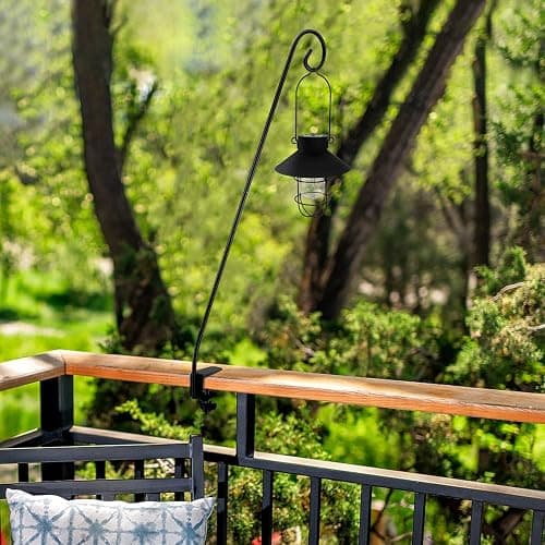 MIXXIDEA Heavy Duty Extensible Deck Hook - Adjustable for Hanging Bird Feeders, Plants, Suet Baskets, Wind Chimes, Lanterns thumbnail 2