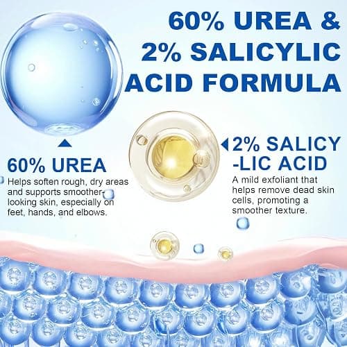 60% Urea with 2% Salicylic Acid Urea Foot Care Stick, Foot Cream Moisturizer for Dry Cracked Feet, Knees, Elbows, Hands,Moisturizes and Hydrates the Dry Skin,Callus Remover & Skin Softener -1.41oz thumbnail 4