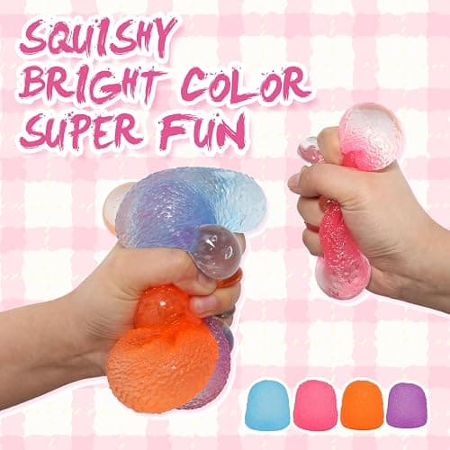 3pcs Squishy Textured Candy Stress Balls - Sensory Toys for Kids with Unique Needs - Great for Classrooms, Home, and Playtime thumbnail 3