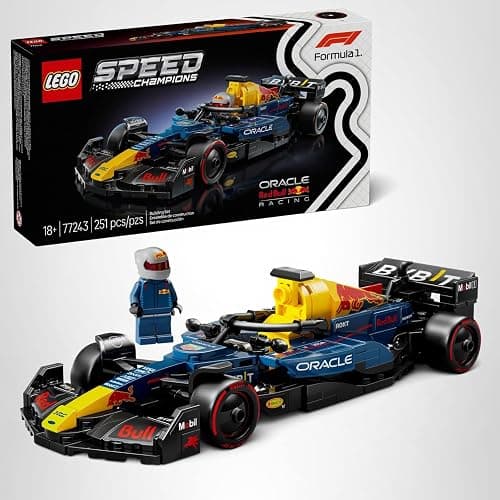 LEGO Speed Champions Oracle Red Bull Racing RB20 F1 Race Car Model Kits - Building Set for Adults, Ages 18+ with Realistic Features - Red Bull F1 DIY Crafts for Display - Gift Idea for Fans - 77243 thumbnail 7