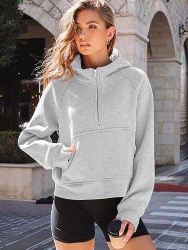 AUTOMET Womens Hoodies Fleece Fall Fashion Outfits Workout Sweatshirts Y2k Winter Zip Up Jackets Oversized Tops Clothes 2026 thumbnail 3