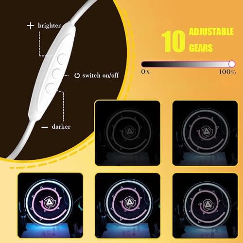 Steven Rose Shield Neon Signs for Wall Decor, 11.8 * 11.8 IN, Dimmable Rose Gem Shield Neon Lights for Bedroom Decor,Crystal Gems LED Lights for Bithday Gifts, Man Cave and Best Gifts for Fans thumbnail 5