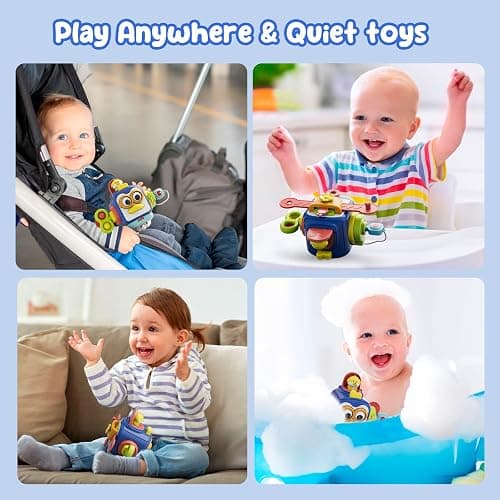 OSIMILY Montessori Toys for 1 Year Old,Sensory Toys for Toddlers 1-3,Baby Travel Activities Busy Board Cube,Fine Motor Skills Educational Toys,Birthday Gift for Kids Aged 6, 9, 10, 12, 18 Months thumbnail 4
