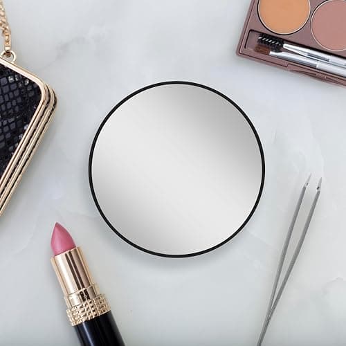 Zadro Compact 15X Magnification Travel Lightweight Portable Suction Cup Makeup Spot Mirror, Black, Black Finish thumbnail 2