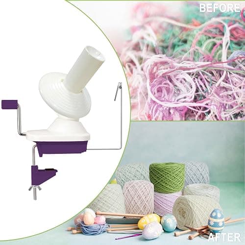 Yarn Ball Winder for Crocheting: Yarn Winder for Crocheting & Yarn Spinner for Knitting Hand Operated thumbnail 3