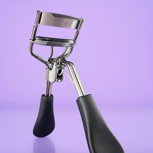 e.l.f. Pro Eyelash Curler, Strong, Contoured, Eye-Opening, Voluminous Lashes, Includes Additional Rubber Replacement Pad, Silver thumbnail 3