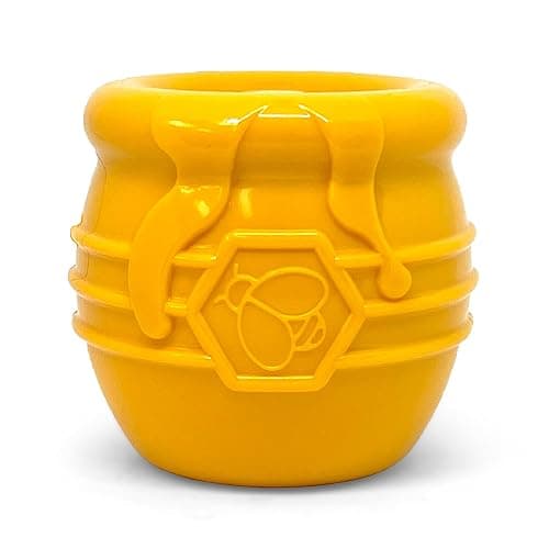 SodaPup Honey Pot – Durable Dog Treat Dispenser & Enrichment Toy Made in USA from Non-Toxic, Pet Safe, Food Safe Natural Rubber Material for Mental Stimulation, Problem Chewing, Calming Nerves, & More - Image 1