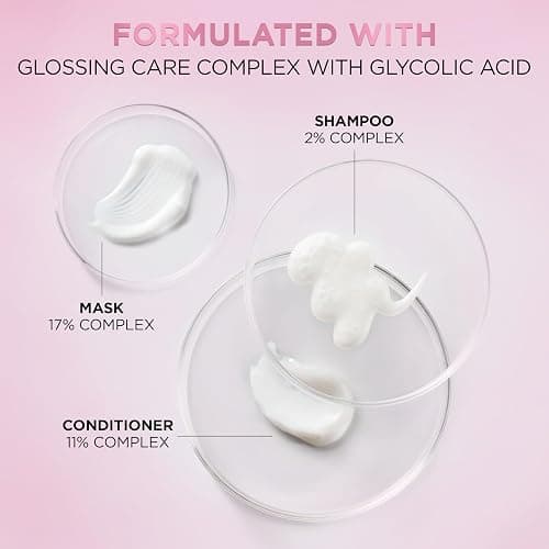 L'Oreal Paris Glossing Lamination Hair Mask with Glycolic Acid, Hair Treatment for Lasting Shine and Smoothness for Dull, Dry Hair, EverPure, 5.1 Fl Oz thumbnail 10