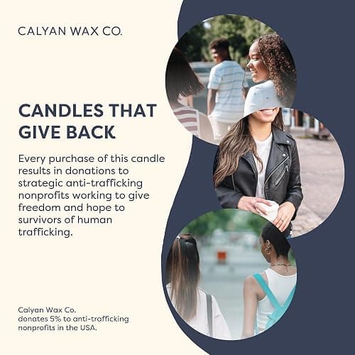 Calyan Wax Co. Mahogany & Cashmere 3 Wick Scented Candle - 30 Hour Burn | Made in the USA Luxury Clean Soy Wax Candles - Long Lasting Large Glass Jar Candle for Home - 3 Wicks - 8oz thumbnail 9